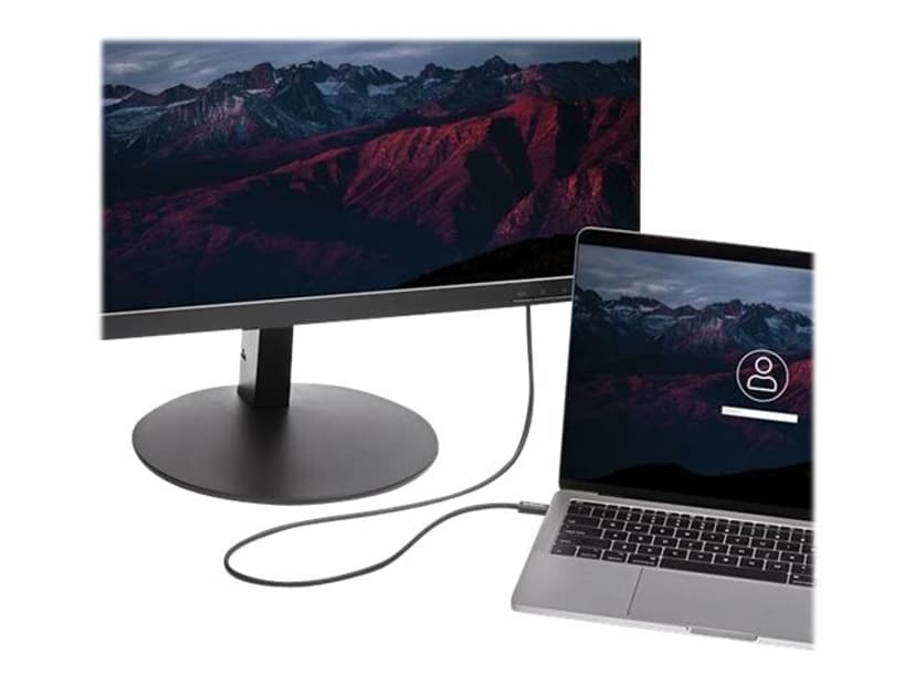 Startech 2m Thunderbolt 3 (20Gbps) USB C Cable / Thunderbolt USB DP 2m Svart