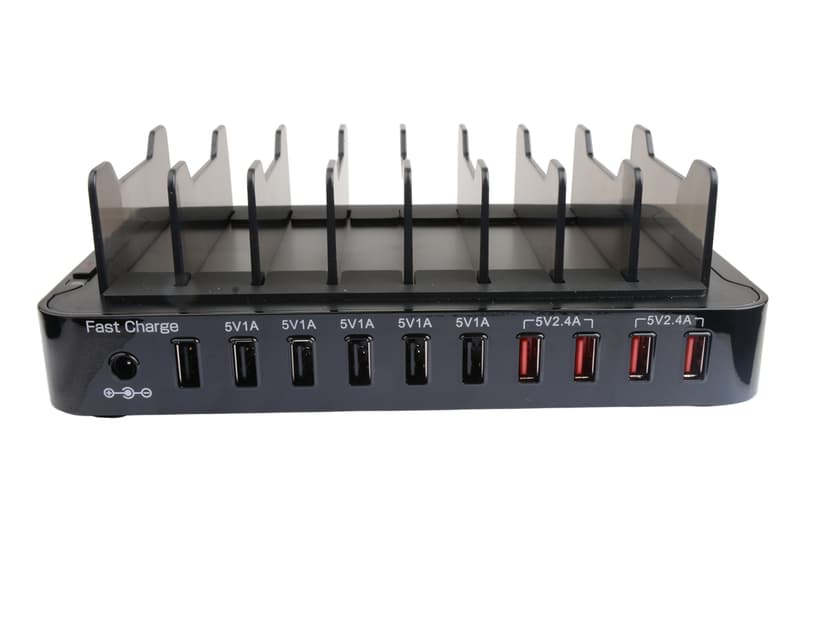Cirafon Smart Power Station 10 X USB Zwart