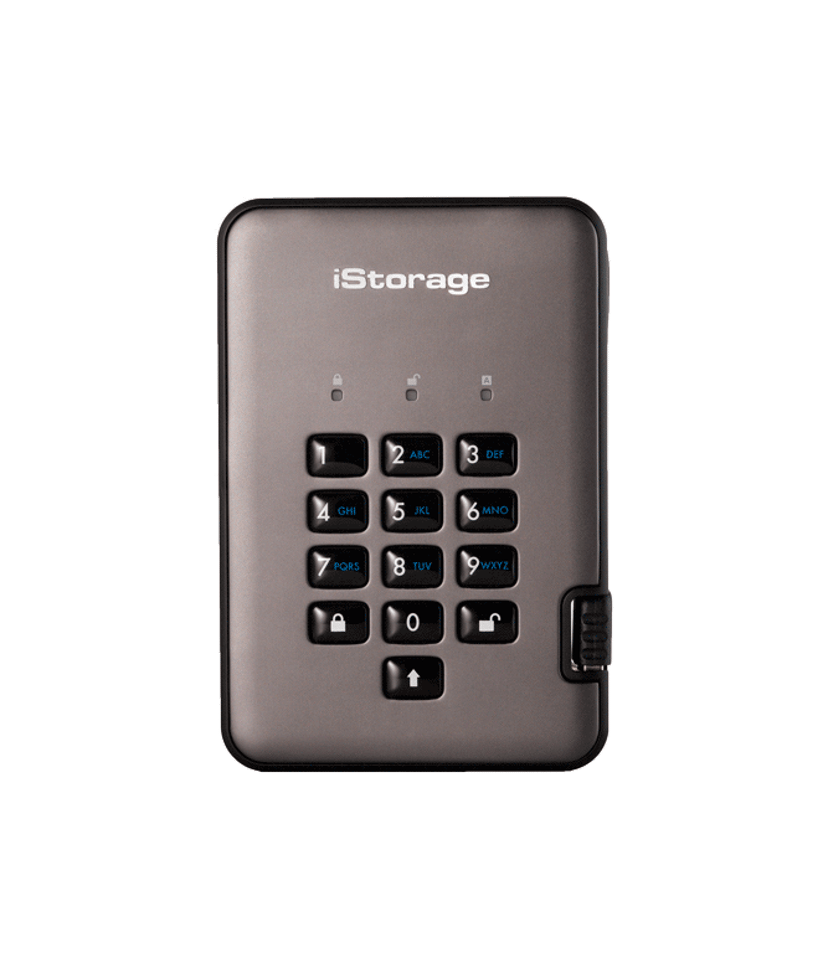 Istorage Diskashur PRO2 256-BIT 2TB Grafit, Svart