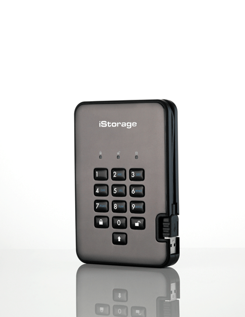 Istorage Diskashur PRO2 256-BIT 2TB Grafit, Svart