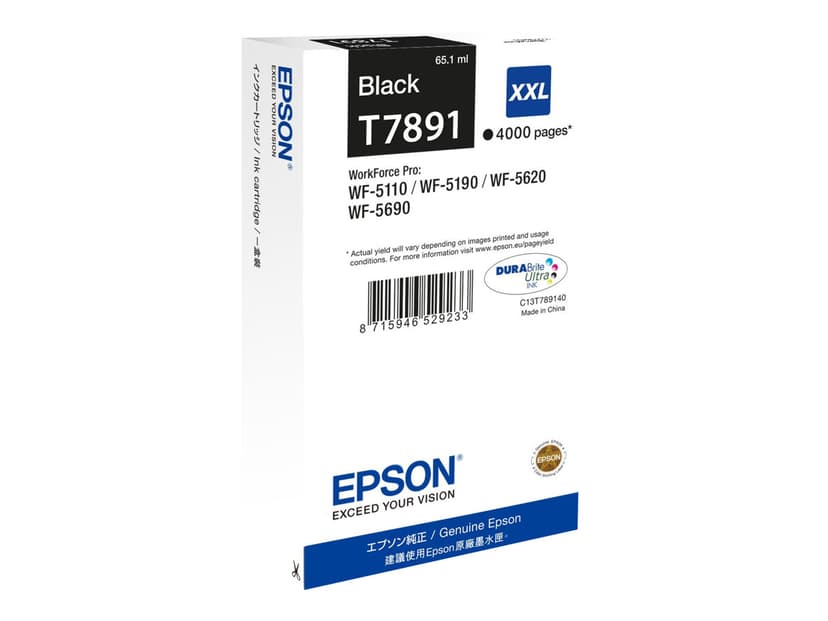 Epson Blekk Svart T7891 XXL