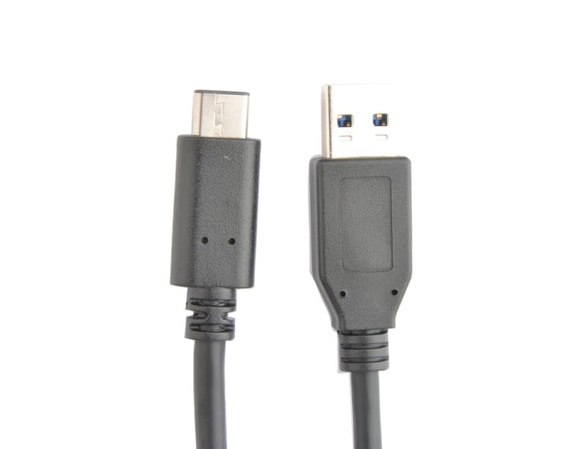 Cirafon Billader + 1M USB-C kabel Sort 1m