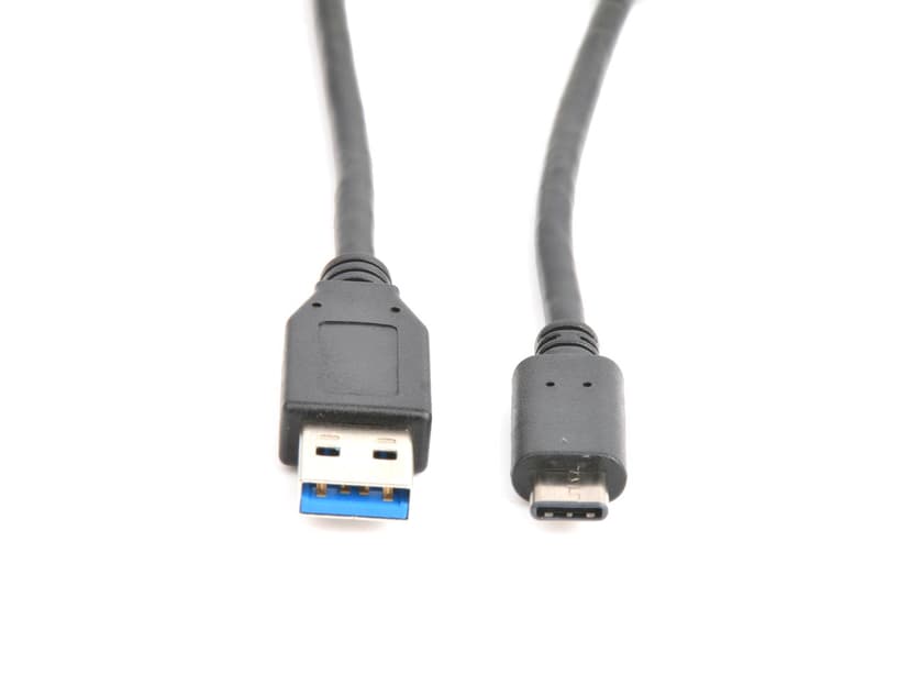 Cirafon Billader + 1M USB-C kabel Sort 1m