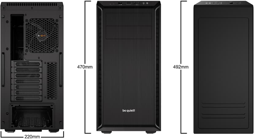 be quiet! PURE BASE 600 Midi Tower Sort