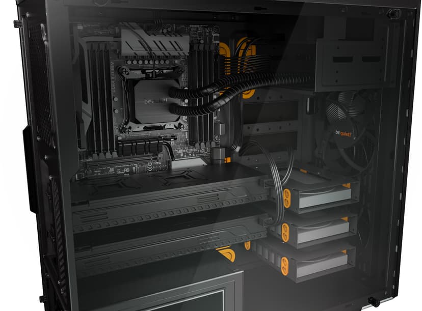 be quiet! PURE BASE 600 Window Midi Tower Oransje, Sort