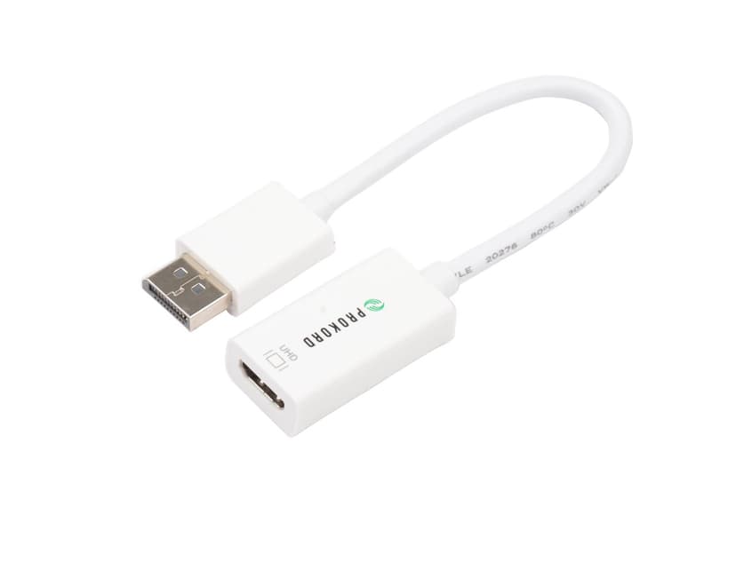 Prokord Adapter Displayport To HDMI 4K 0.15m DisplayPort HDMI Vit