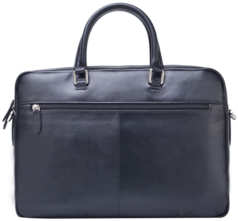 Cirafon Leather Sport Datorväska 15.6" Äkta läder Svart
