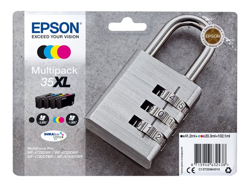 Epson Muste Monipakkaus (C/M/Y/K) 35XL - WF-4730