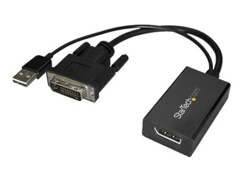 Startech DVI to DisplayPort Adapter 0.254m DVI-D DisplayPort Sort