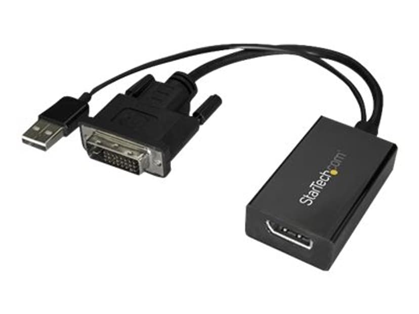 Startech DVI to DisplayPort Adapter 0.254m DVI-D DisplayPort Zwart