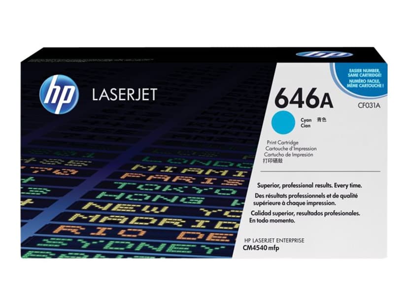 HP Toner Cyan 646A 12.5K - CF031A