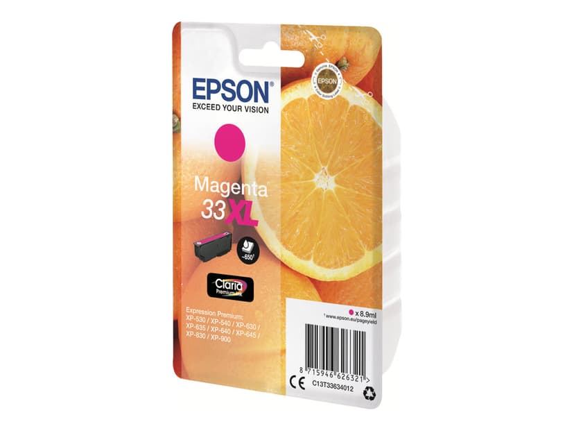 Epson Blekk Magenta Claria Premium 33XL - XP-530