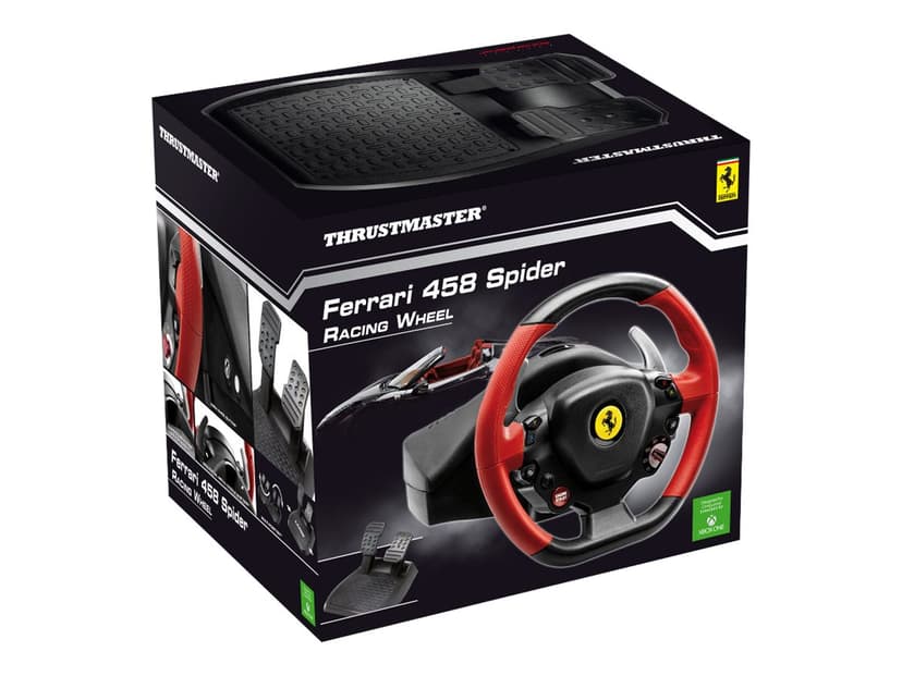 Thrustmaster Ferrari 458 Spider Musta, Punainen