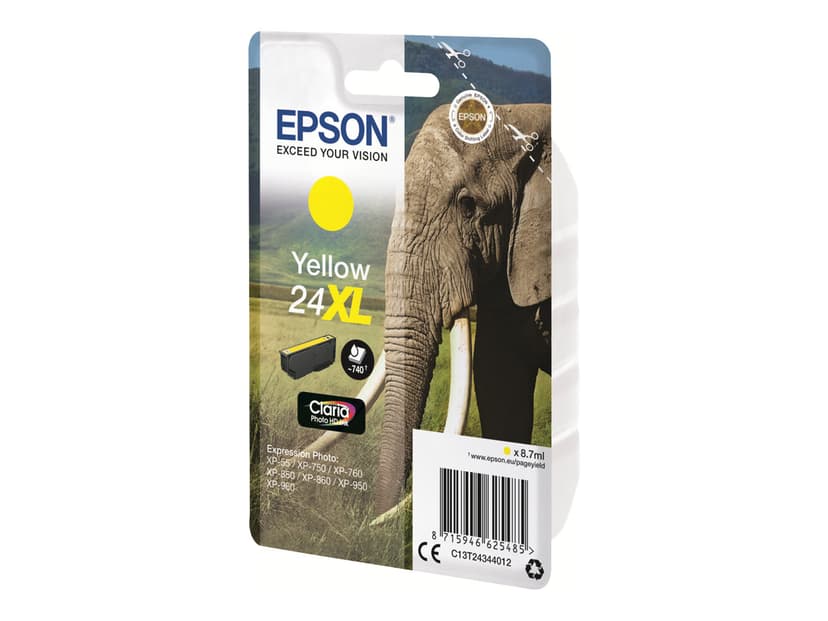 Epson Blæk Gul 24XL - XP-750/XP-850/XP-950