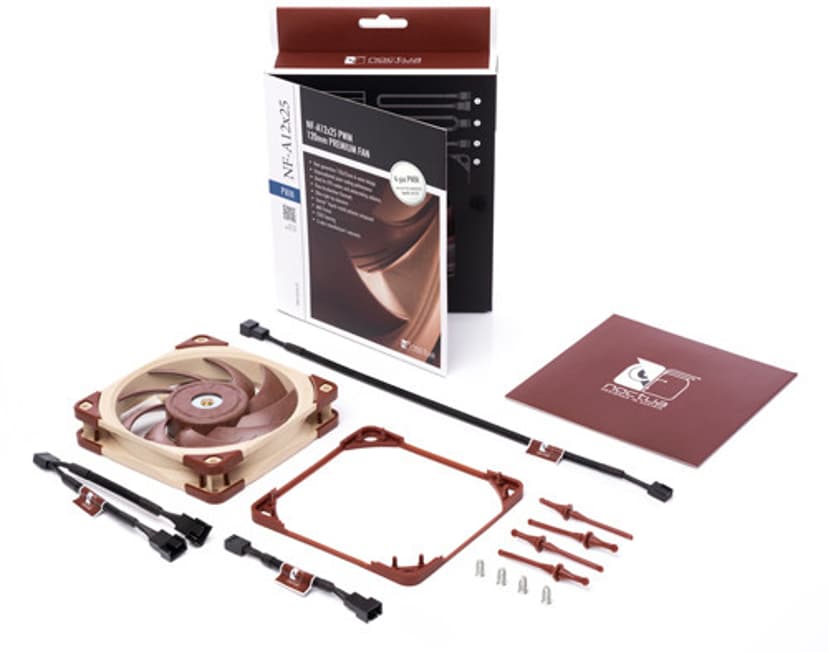 Noctua NF-A12X25 PWM 120MM Fläkt Beige, Röd