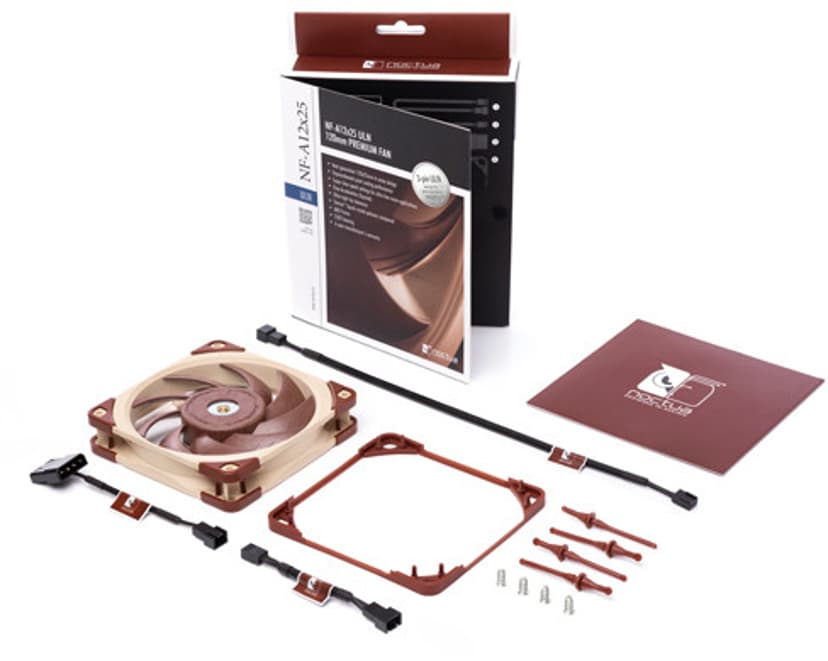 Noctua NF-A12X25 ULN 120MM Fläkt Beige, Röd