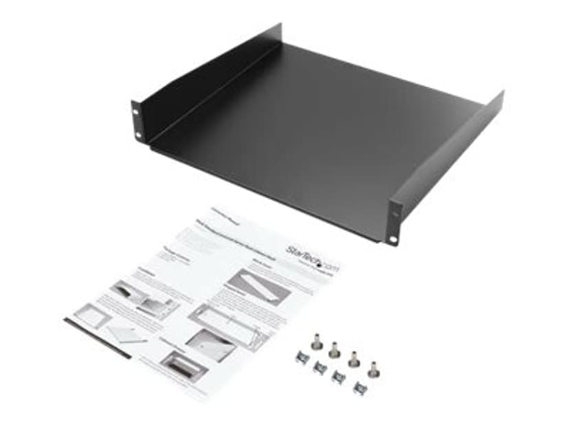 Startech Black Standard Universal Server Rack Cabinet Shelf