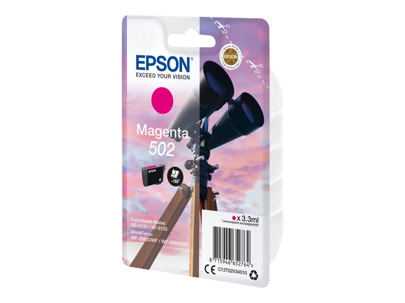 Epson Bläck Magenta 502 - XP-5100/5105/WF-2860/2865