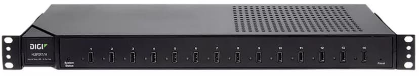 Digi Hubport 14 Port USB 2.0 Hub 19"