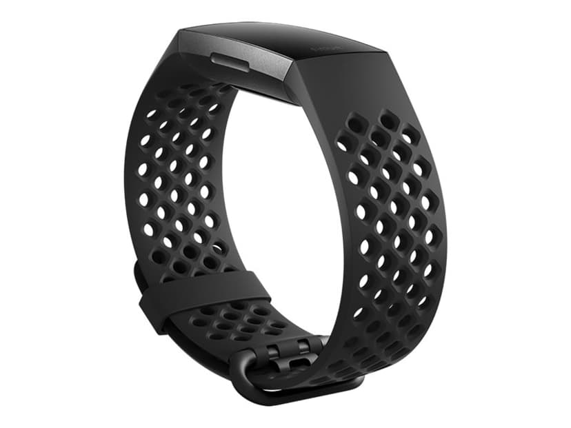 Fitbit Sportsarmbånd Sort Large - Charge 3
