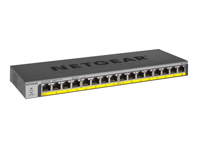 Netgear GS116LP 16-Port PoE 76W Switch