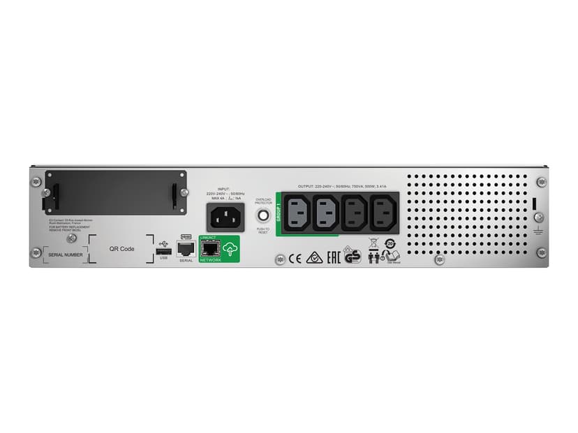 APC Smart-UPS SMT750IC LCD RM 2U 230V Med SmartConnect
