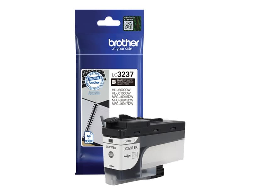 Brother Bläck Svart LC-3237BK 3K