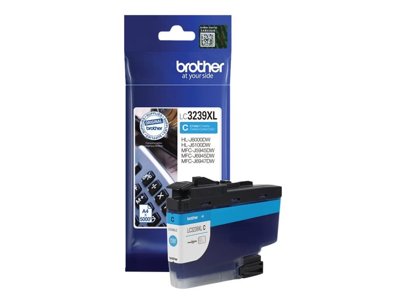 Brother Bläck Cyan LC-3239XLC 5K