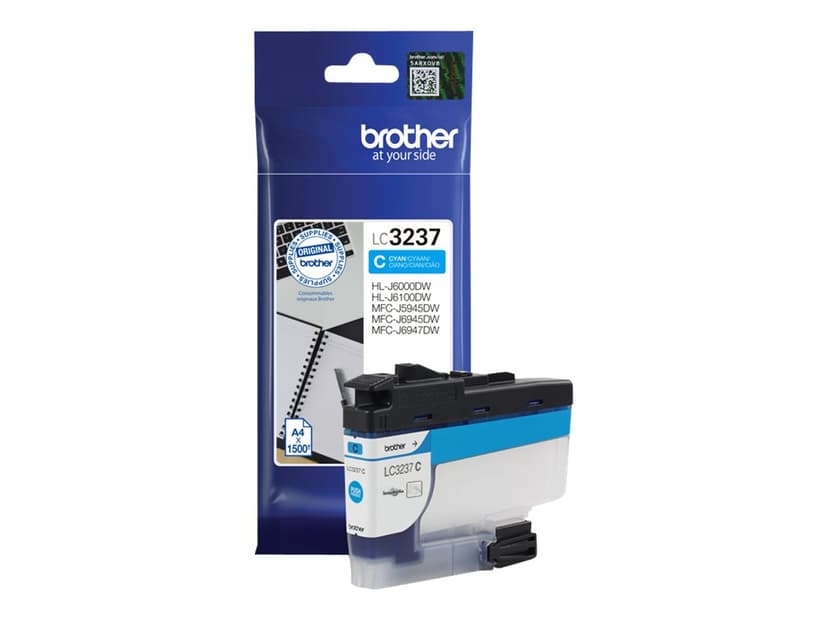 Brother Bläck Cyan LC-3237C 1.5K