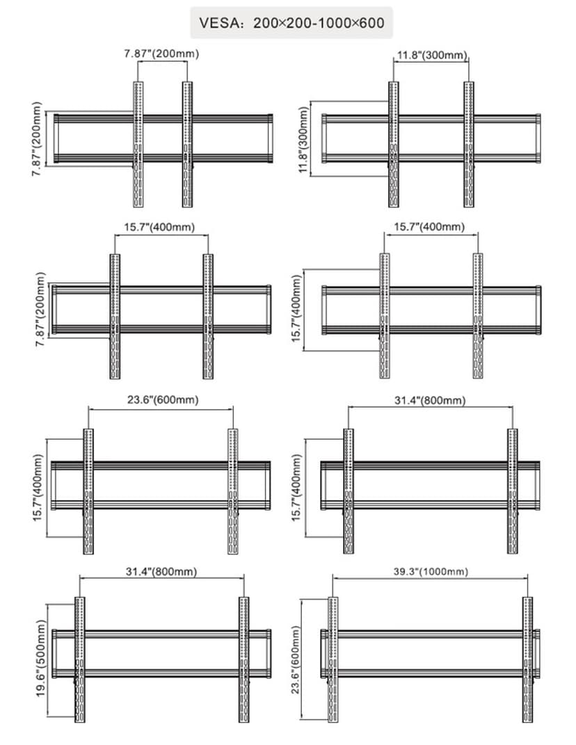 Multibrackets M Public Dual Pillar 180 HD