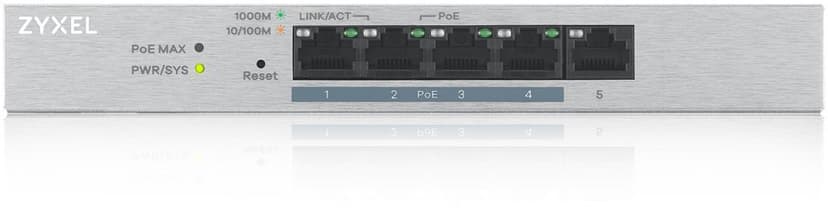 Zyxel GS1200-5HPv2 5-Port PoE 60W Switch