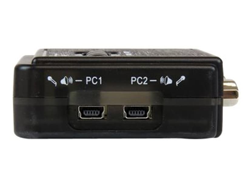 Startech 2-poort USB KVM-switch Zwart met Audio en Bekabeling