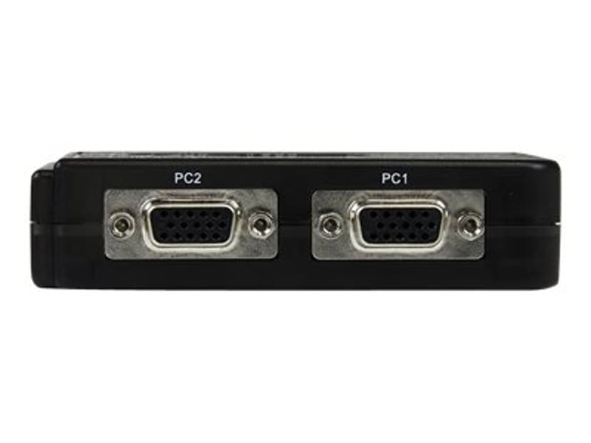 Startech 2-poort USB KVM-switch Zwart met Audio en Bekabeling