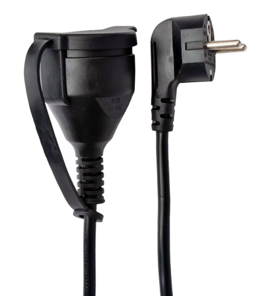 Prokord Power Cord 10m Extenstion Angeld Schuko Black 10m CEE7/7 CEE7/4 Musta