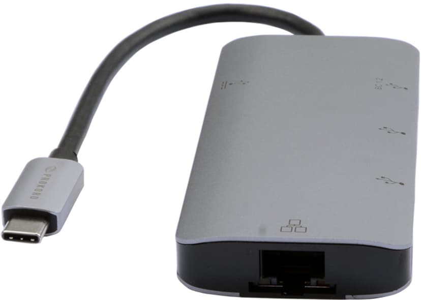Prokord USB 3.1 Hub 3-Port + RJ45 USB 3.2 Gen 1 (3.1 Gen 1) Type-C