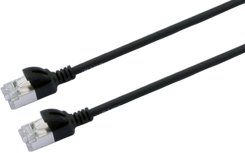 Prokord Nettverkskabel LSZH RJ-45 Cat6a 0.3m Sort