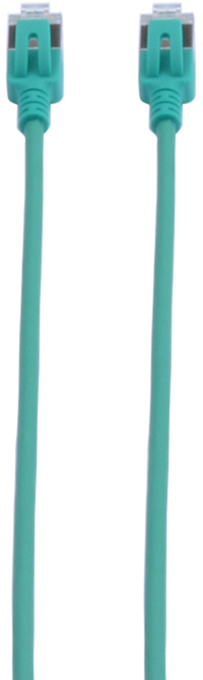 Prokord Tp-cable U/ftp Cat.6a Slim Lszh Rj45 2.5M Green RJ-45 Cat6a 2.5m Lichtgroen