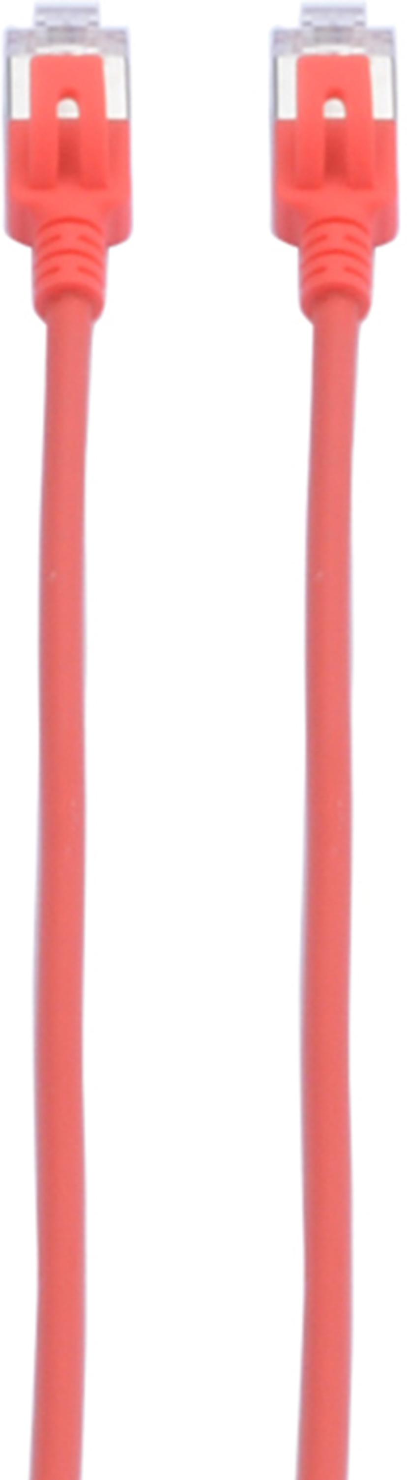 Prokord Nettverkskabel LSZH RJ-45 Cat6a 0.5m Rød