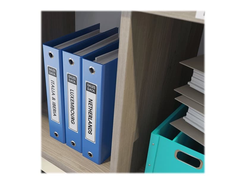 Brother Tape Papier 29mm x 30.5m Zwart/Wit