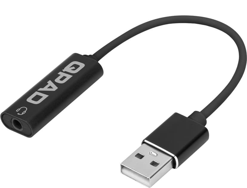 QPAD QH 25 RGB Stereo Gaming Headset Micro-USB Sort