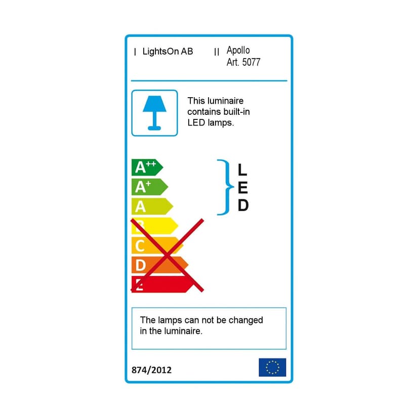 LightsOn Apollo havelampe 45 cm