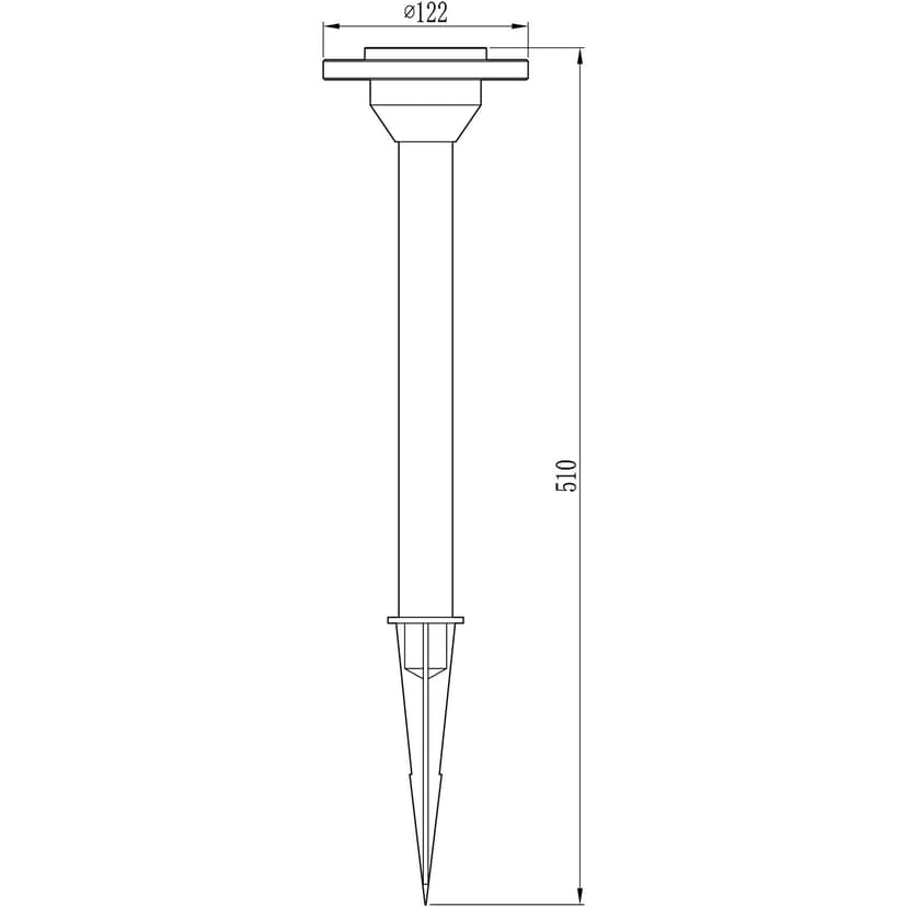 LightsOn Ellips Hagelampe Aluminium