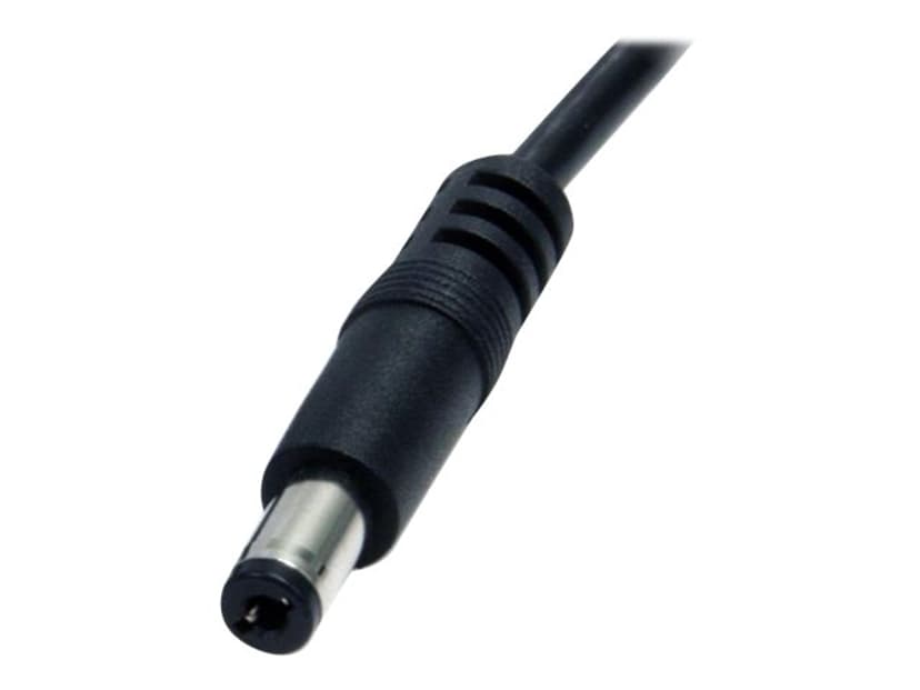 Startech USB naar 5,5 mm voedingskabel 2m USB-A Barrel type M Zwart