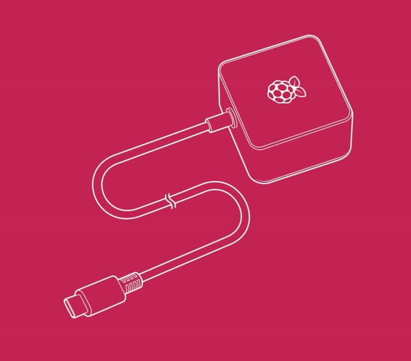 Raspberry Pi Power Supply 15.3W 5.1V/3A EU USB-C White 15.3W