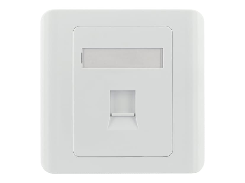 Deltaco VR-226 Keystone Wall Outlet 1-Port White