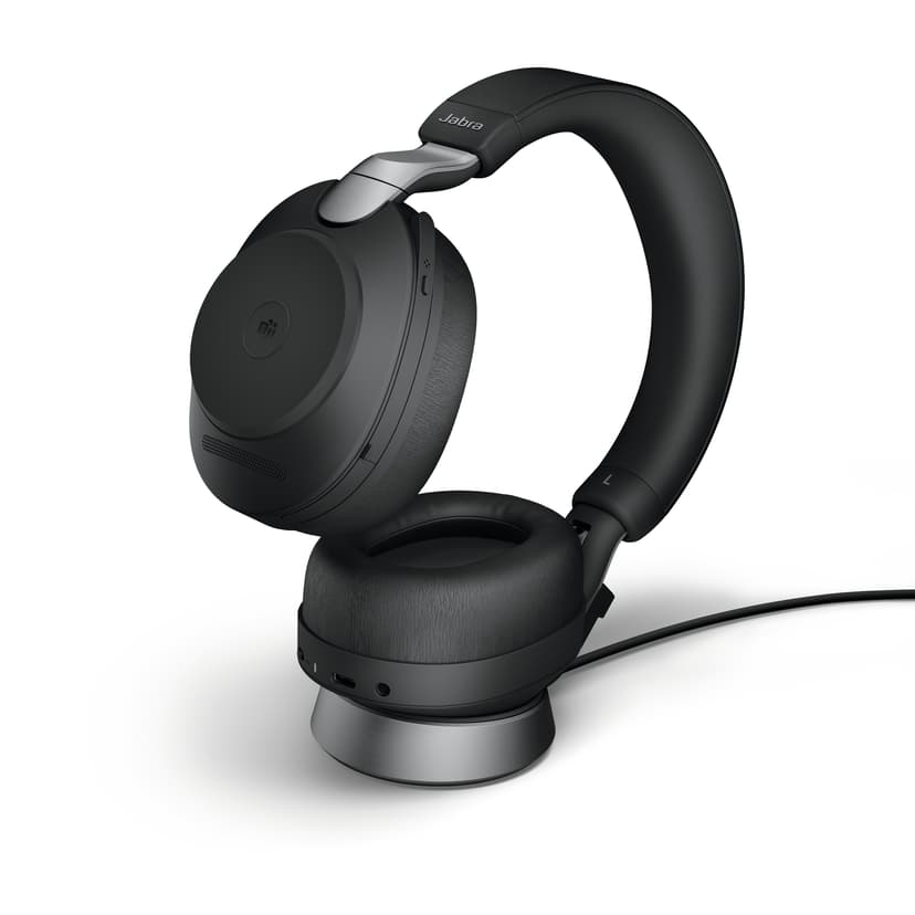 Jabra Evolve2 85 med ladestander USB Type-A Sort Microsoft Teams