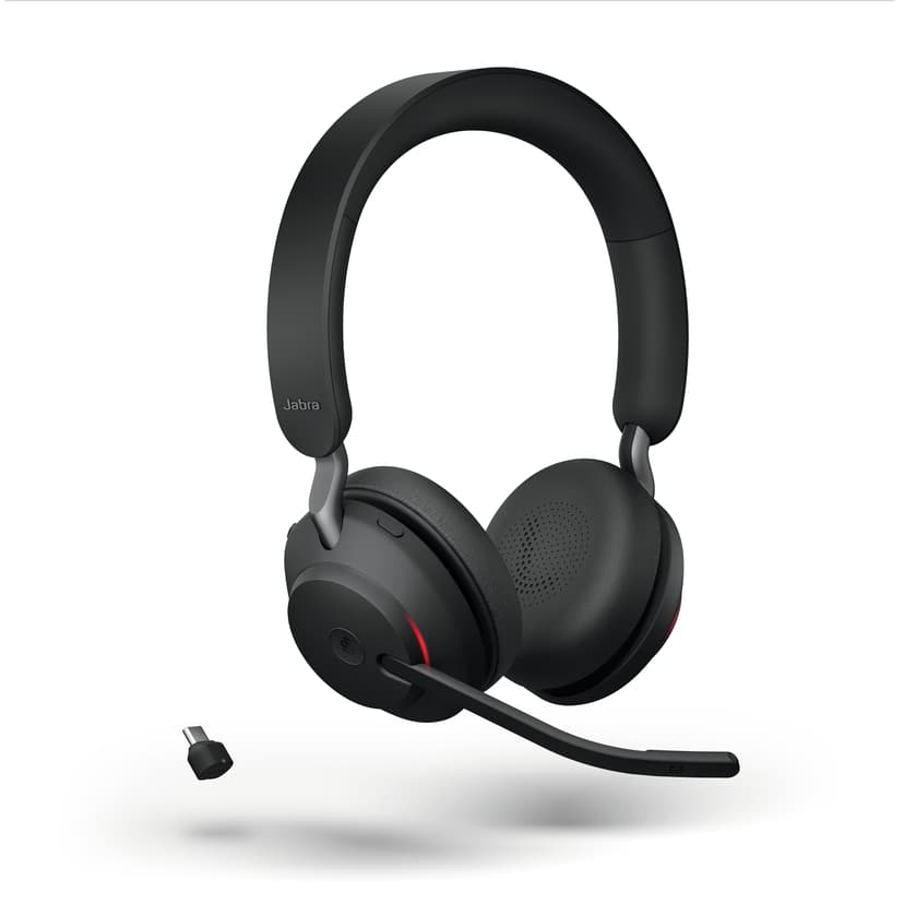 Jabra Evolve2 65 ja latausteline USB Type-C Musta Microsoft Teams