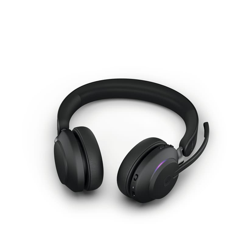 Jabra Evolve2 65 ja latausteline USB Type-C Musta Microsoft Teams