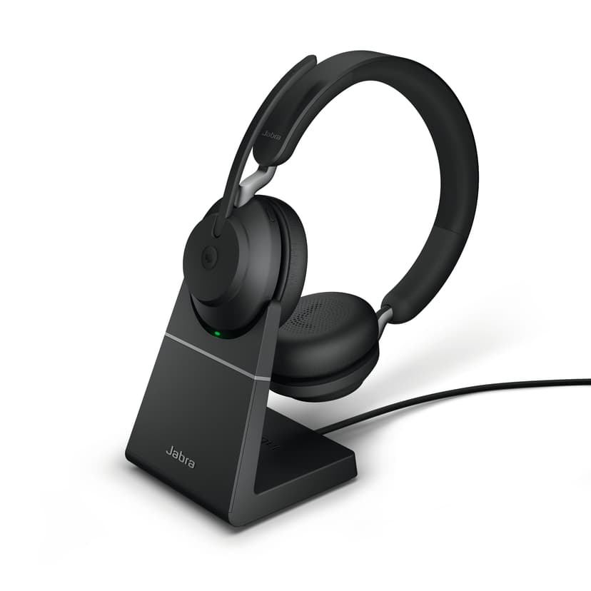 Jabra Evolve2 65 ja latausteline USB Type-C Musta Microsoft Teams