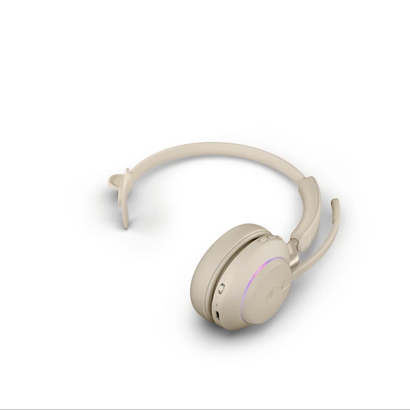 Jabra Evolve2 65 USB Type-C Beige Microsoft Teams